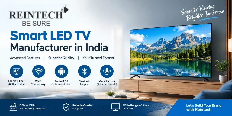 Smart LED TV Manufacturer in India – Features, Benefits & Buying Guide 1 Smart LED TV